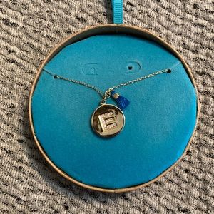 NWT. Shiraleah Jewey | Gold Necklace with “E” Medallion